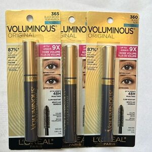 L'Oreal Voluminous Mascara Black Brown Eye Makeup
Pack of 3